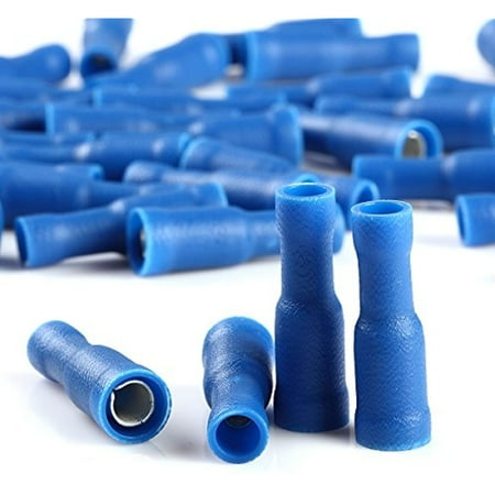 100pcs Male/Female Quick Disconnect Combo Wire Bullet Connector Red/Blue Terminals