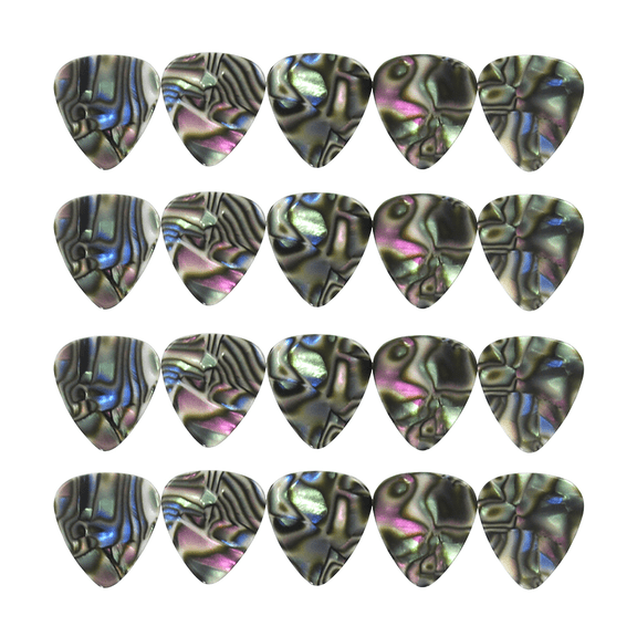 100pcs Medium 0.71mm Blank Guitar Picks Plectrums Celluloid Abalone For Acoustic Guitar