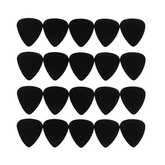 100pcs Medium 0.71mm Blank Guitar Picks Plectrums Celluloid Solid Black