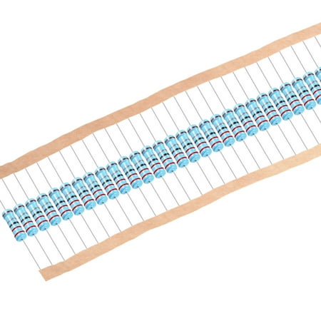 100pcs Metal Film Resistors 2.2O 2W 1%Tolerances 5 Color Bands