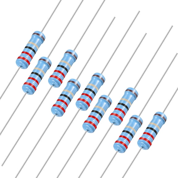 100pcs Metal Film Resistors 22 Ohm 3W 1%Tolerances 5 Color Bands.