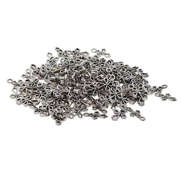 Charmed DIY Bracelet Pendants Supplies, 100 Silver Metal Charms for ...