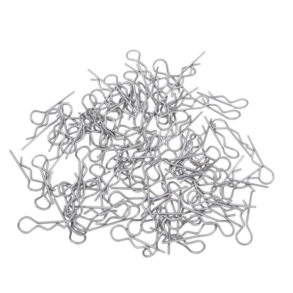 100pcs Metal R-Shaped Pins Cotter Clip For 1/8 And 1/10 Scale RC Racing Cars