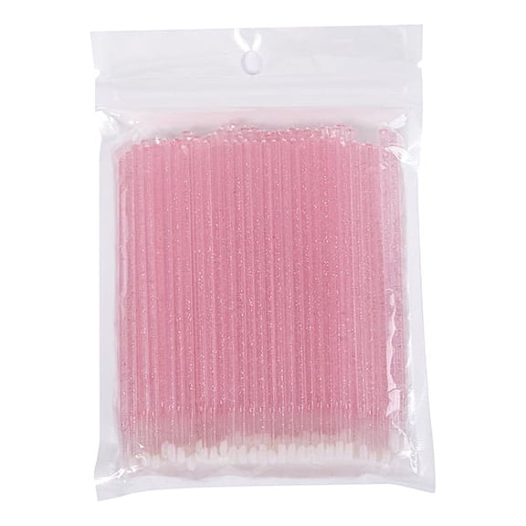 100pcs Micro Brushes Cotton Swab Eyelash Extension Disposable Eye Lash Glue Cleaning Brushes Applicator Sticks Makeup Tools