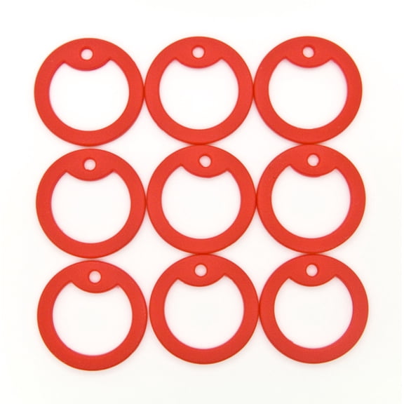 100pcs Military Army Dog Tag Silencer Silicone/Rubber Silencer Red Color