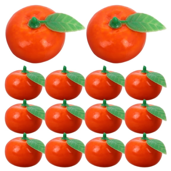 100pcs Mini Fake Oranges Realistic Artificial Fruits for Home Decor DIY Accessories High Simulation Orange Decorations for Kitchen Floral Arrangements