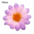 thumbnail image 1 of 100pcs Mini Artificial Silk Yellow Sunflower Heads Fabric Floral for Home Decoration Wedding Decor, Bride Holding Flowers,Garden Craft Art Decor, 1 of 8