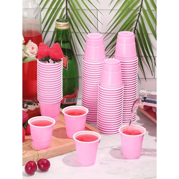 100pcs Mini Party Cups Reusable Small Cups Party Game Bullet Cup For Snacks Juice Perfect For Any Parties