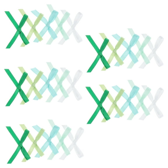 100pcs Mini Ribbon Bows Flowers DIY Mini Ribbon Craft Bows Craft Tiny Bows For Making Crafts Hair Clip Scrapbook Birthday Party Decoration