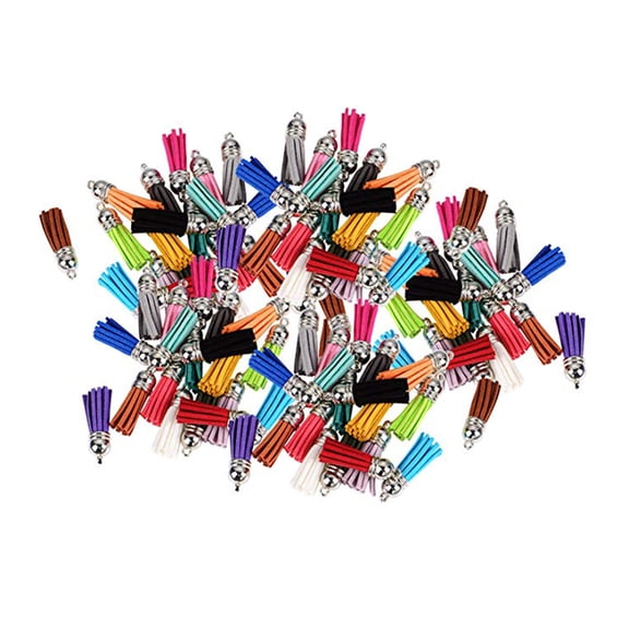 100pcs Mini Tassels for Jewelry Making (Random Color)