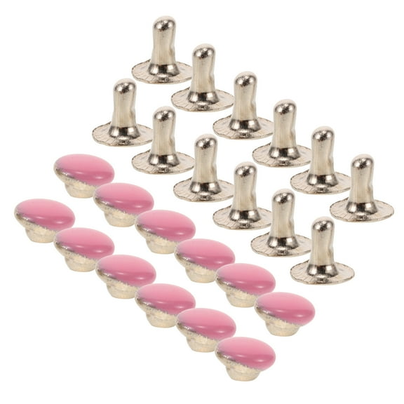 100pcs Miniature Rivets for Scrapbooking 3mm Tiny Rivets with Metal Eyelet Sew-on Snaps Button for Shoes Model Making DIY Crafts and Repairs