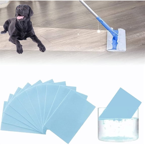 100pcs Multi Effect Floor Cleaning Slice,Portable Multi-effect Soluble Floor Cleaner Sheet, for Tile and Plank Flooring Surfaces Concentrate Cleaning Slice