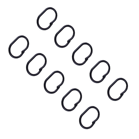 100pcs Multipurpose Plastic Shower Curtain Hooks Slip Resistant Design ...