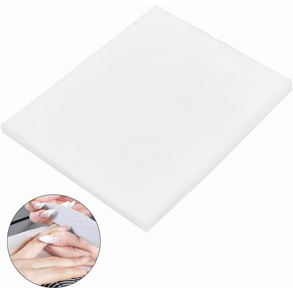 100pcs Nail Dust Collector Filter Paper White Nail Dust Collector Replacement Filter Rectangle Nails Art Vacuum Cleaner Supplies Accessories