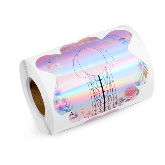 100pcs Nails Form Nail Art Tips Guide Sticker Adhesive Dustproof Nail Form Extension Paper Nail Tool