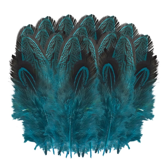 100pcs Natural Turkey Feathers 5-8cm  Light Blue DIY Wedding & Party Crafts