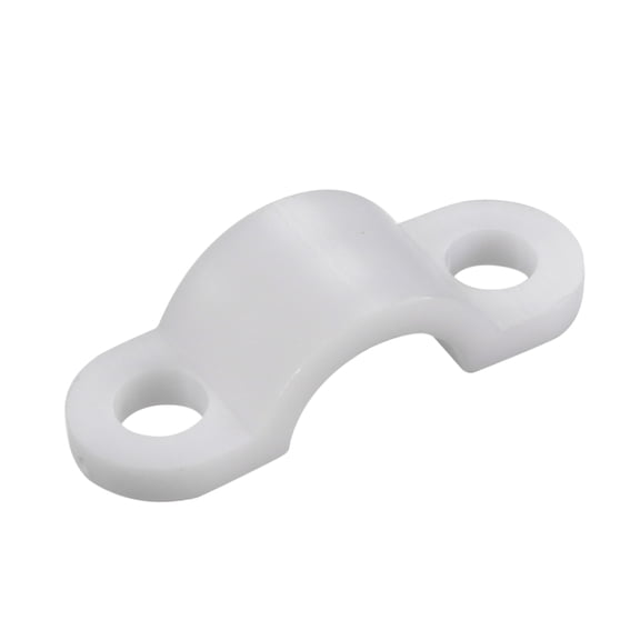 Unique Bargains 100Pcs Nylon Cable Clamp Wire Tube Fastener Fixing Clip Curve White