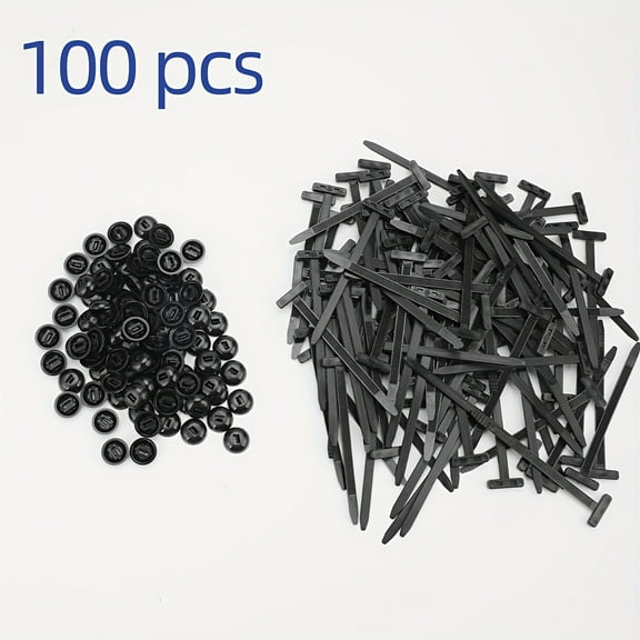 100pcs Nylon Cable Ties – Durable Self-Locking Zip Ties for Home Organization, Garden Support, DIY Repairs & Cable Management – Black