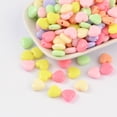 thumbnail image 1 of 100pcs Opaque Acrylic Beads Heart Mixed color 11x12x5mm Hole: 2mm, 1 of 2