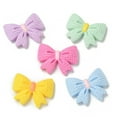 thumbnail image 1 of 100pcs Opaque Resin Pendants Bowknot Mixed color 20.5x26x6mm, 1 of 3