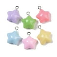 thumbnail image 1 of 100pcs Opaque Resin Pendants with Loop Star 20x16.5x9mm Hole: 2mm, 1 of 3