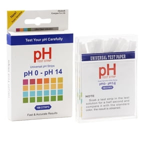 100pcs PH0-14 pH Test Strips for Saliva Soap Urine Food Water Soil Testing Lab