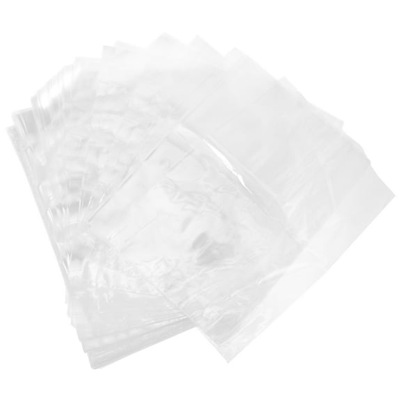 100pcs PVC Shrink Wrap Bags Clear Heat Shrink Bag Storage Package Bag for Home