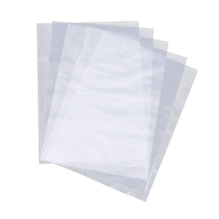 100pcs PVC Shrinkable Wrapping Pouch Transparent Heat Packaging Wrappers Industrial Packaging Sealer Bags