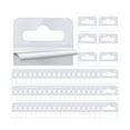 thumbnail image 1 of Wmool 100pcs Plastic Hook PET Hook Hanging Piece PVC Hook Hook R0E1 Hole Aircraft, 1 of 8