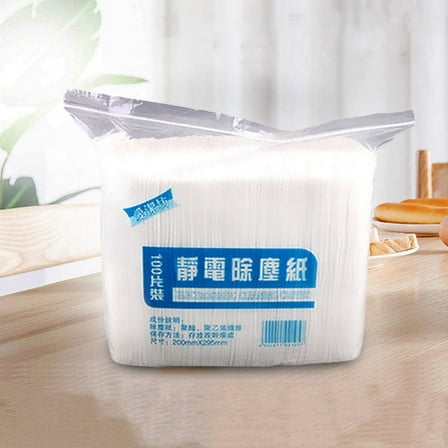 100pcs/Pack Electrostatic Dust Removal Paper Cleaning Cloth Rag Scouring Pad Disposable Mop Replacement Paper Kichen Accessories
