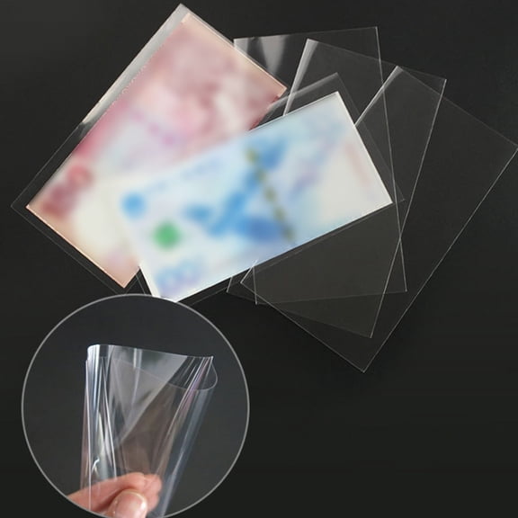 100pcs Paper Album Banknote Case Storage Bag Collection Box Display Holder