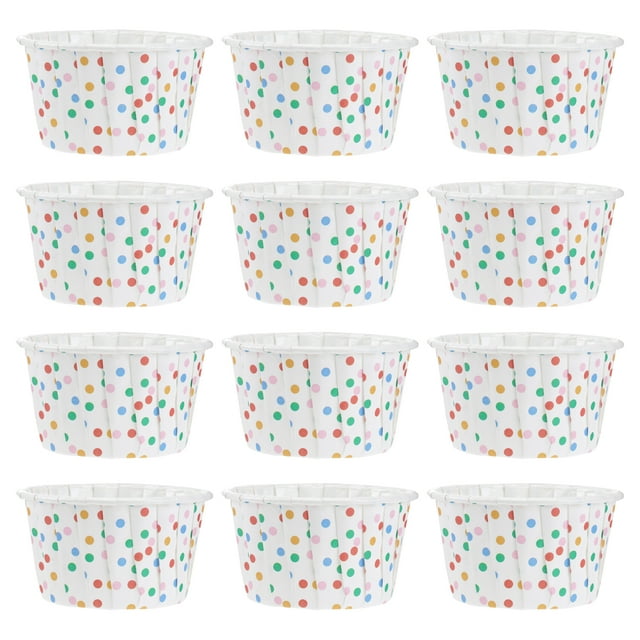 100pcs Paper Ice Cream Cups Disposable Cake Cup Dessert Bowls Party ...