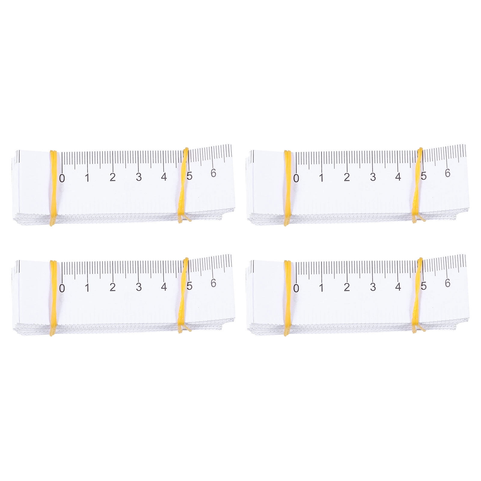 100pcs Paper Measuring Tape Disposable Wound Measuring Rulers for