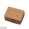 thumbnail image 1 of 100pcs Paper Round Rectangular Display Cards for Earrings Ear Studs Hangable Cardboard Jewelry Packaging Supplies Accessories Rectangle Brown, 1 of 6