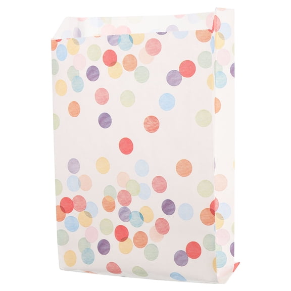 100pcs Paper Sandwich Bags, 1.2x5.1x7.5 Inches Paper Lunch Sack Bags Kraft Paper Bags, Multicolor Spot
