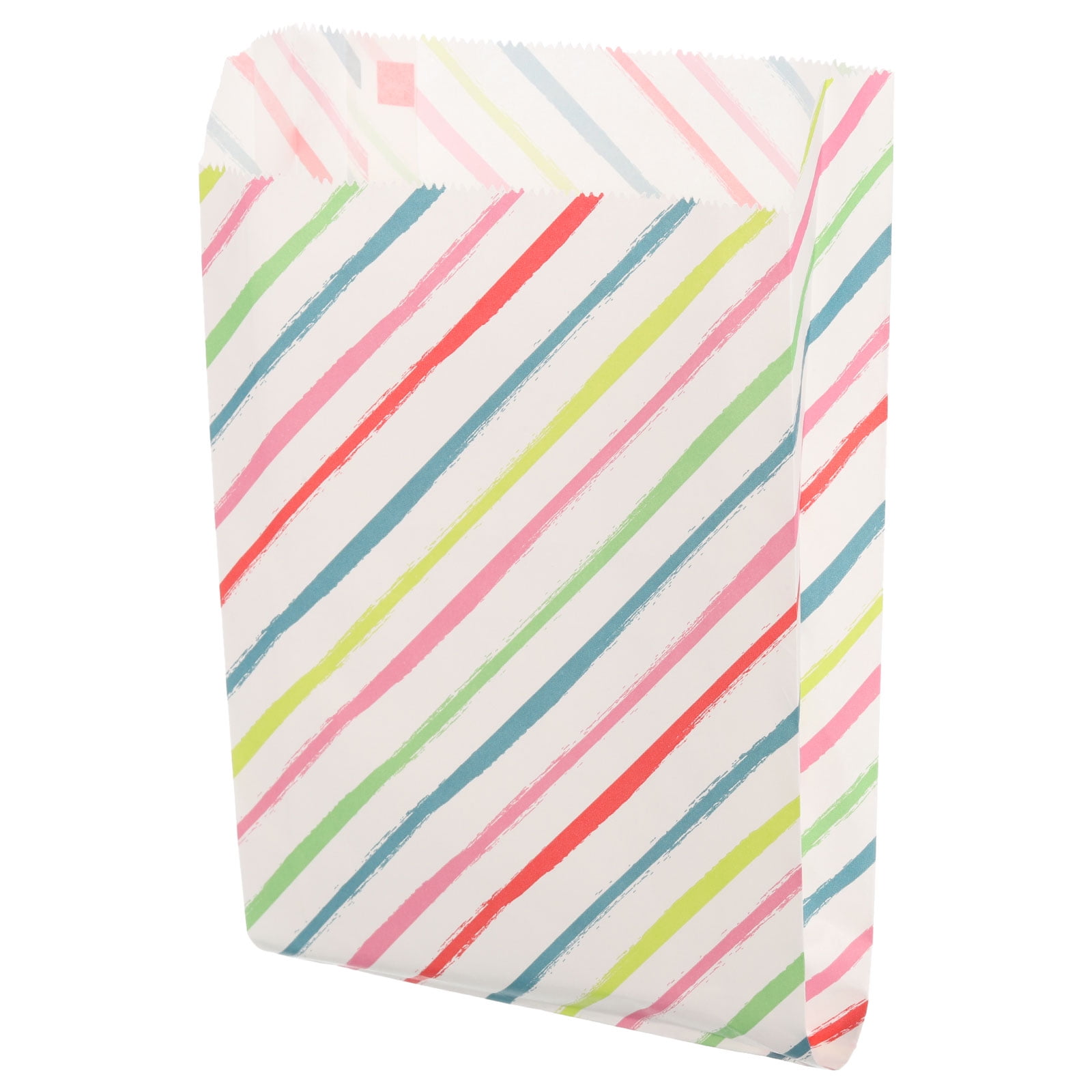 100pcs Paper Sandwich Bags, 1.2x5.1x7.5 Inches Paper Lunch Sack Bags Kraft Paper Bags, Multicolor