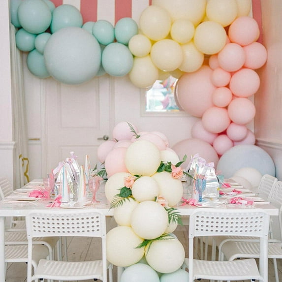 100pcs Pastel Macaron Balloons Assorted Color Latex Balloons for Birthday Party Wedding Baby Shower
