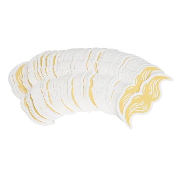 100pcs Perfume Test Strips Mustache Shaped Quick Classification Sniff Testing Essential Oils Test Strips for Aromatherapy 100 X 30mm