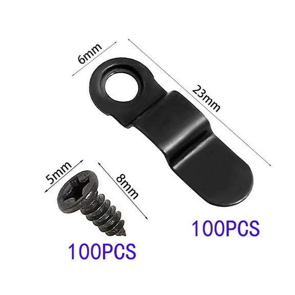 100pcs Iron Photo Frame Backing Clips Picture Holder Buckle Turn Button for Secure Frame Assembly