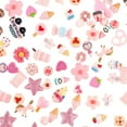 thumbnail image 1 of 100pcs Pink Resin Slime Charms Mix Candy Cake Resin Cabochons Flatback Embellishments, 1 of 8