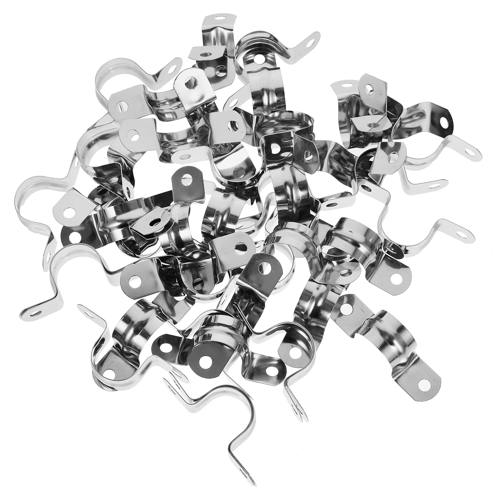 100pcs Pipe Strap Clips Utube Clamps Heavy Duty Tube Tension Clamps
