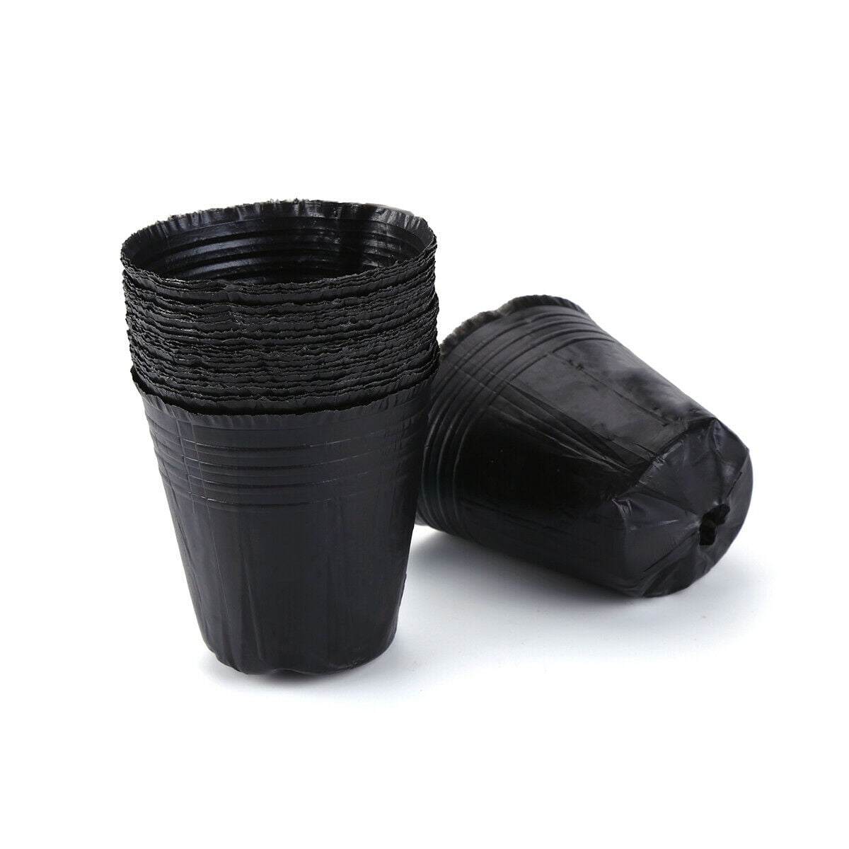 100pcs Plant Flower Pots Outdoor Garden Nursery Seedlings Planter Container Box 4.7x3.9in