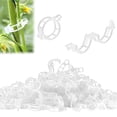 thumbnail image 1 of 100pcs Plant Support Clips, Plastic Garden Fixing Clips for Climbing Plants Tomato Grape Vines, Greenhouse Garden Clips to Keep Plants Upright & Healthy (White), 1 of 8