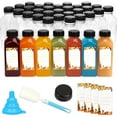 thumbnail image 1 of 100pcs Plastic Bottles with Caps, 16oz Juice Bottles, Juice Bottles with Caps with Black Caps Juice Bottles with Label, Funnel and Brush Beverage Containers for Juicing, Smoothies, Tea, Milk, 1 of 6