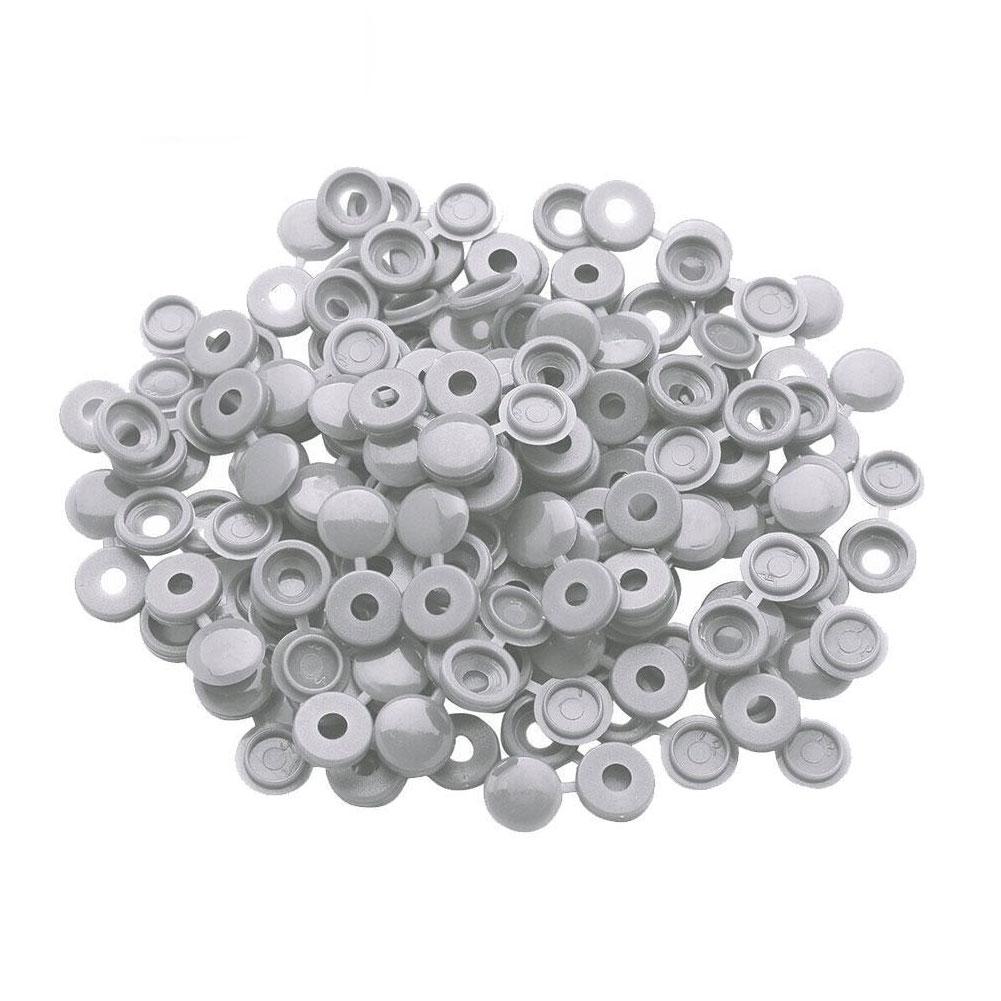 Weatherables White Screw Caps - Pack Of 100, Fits #6 To #10 Screws, Waterproof & UV Resistant Vinyl Covers
