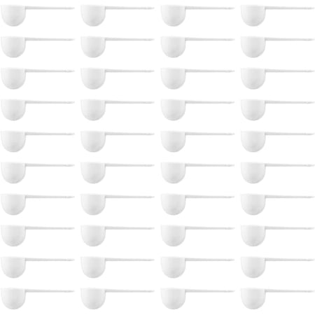 100pcs Plastic Measuring Scoop 10g Long Handle Coffee Spoon Scale Teaspoons Tablespoon for Milk Powder Fruit Powder Spices Kitchen Baking Tools