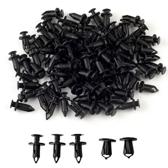 100pcs Plastic Mixed Fairing Body Trim Panel Fastener Clips Plug Kit
