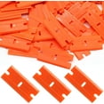 thumbnail image 1 of 100pcs Plastic Razor Blades, Double Edged Plastic Scraper Blades Replacement for Plastic Razor Scraper Tool for Decals, Adhesive Labels, Stickers Removing Cleaning, 1 of 5