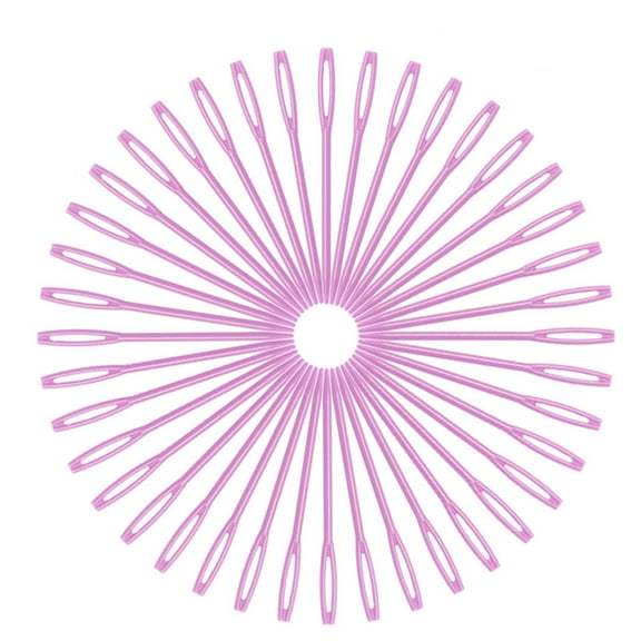 100pcs Plastic Sewing Needles - Large Eye Safety Design For Easy Threading And Creative Learning - Ideal For Kids Beginner Crafts And DIY Knitting Projects,7cm Plastic Knitting Needles D