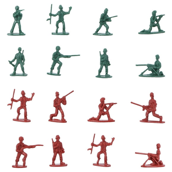 100pcs Plastic  Soldiers Figures Static Model Men Figures Accessories Play Set for Kids (Random Color)